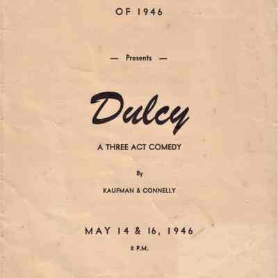 Waupun High School /The Senior Class of (1946) Dulcy A Three Act Comedy
