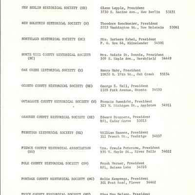 Wisconsin Council Roster List        P.  14