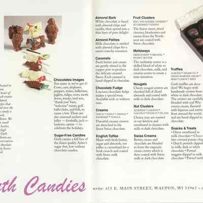 Guth Candies menu