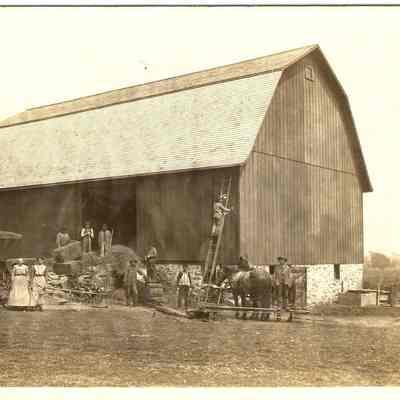 Postcard, Schoening's Barn