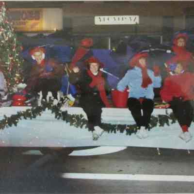 Tea Bags on float in Parade