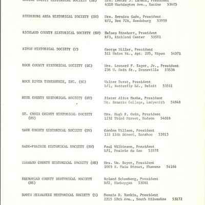 Wisconsin Council Roster List     P. 15