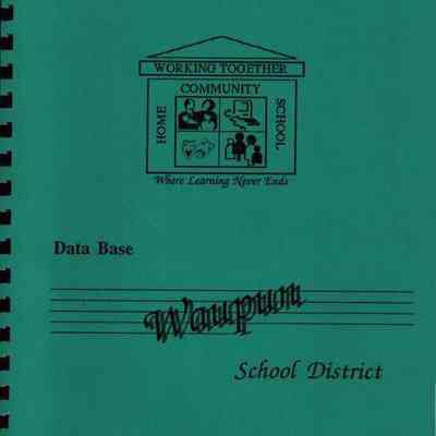 Report, School District Data Base, 1992