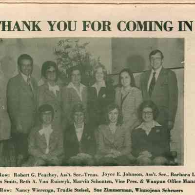 Card, First Federal Savings & Loan Association of Fox Valley