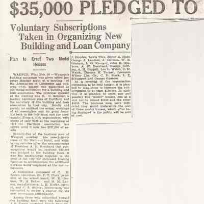 Historical info on Waupun Savings and Loan