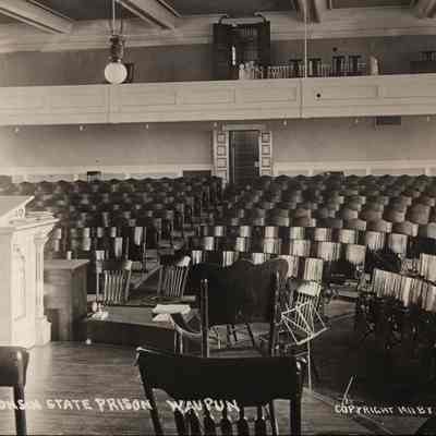 Postcard, Corrections, Wisconsin State Prison, Chapel