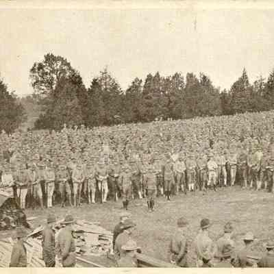First section, panoramic postcard