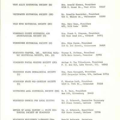 Wisconsin Council Roster List      P. 17