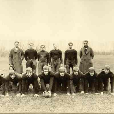 Picture from the 1926 High School annual showing the football team. Donated by Albert Verhey.