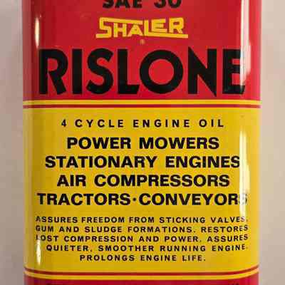 Can, Shaler, Rislone, 4 Cycle Engine Oil, SAE 30, 1 US Pint