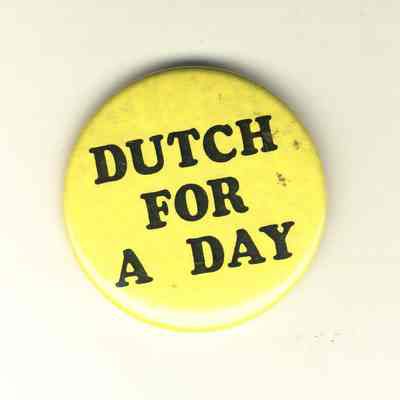 Klompenfest, Dutch for a Day, Button/Pin