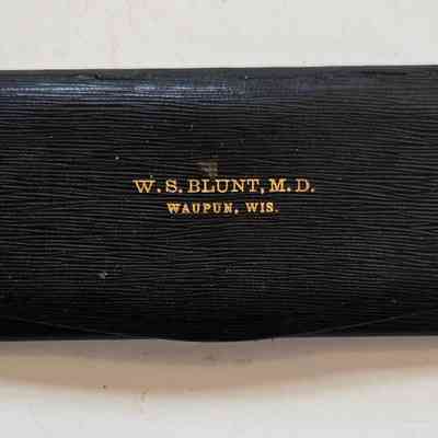 Glasses Case, W S Blunt, M D