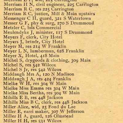 Waupun Directory 1898
