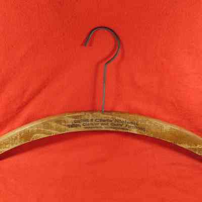 Clothes hanger from Chris Nielsen's of Waupun