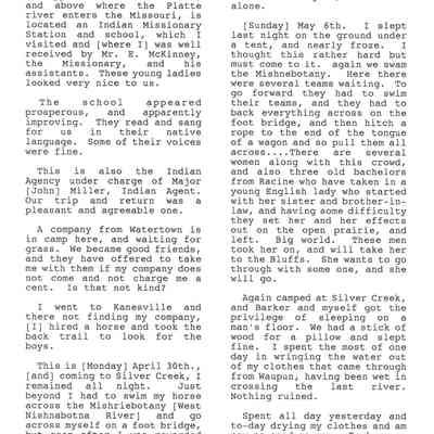 Page from Gold Rush Journal-Hillyer