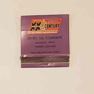 Matchbook, Peters Oil Company