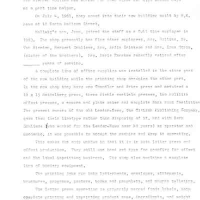 Info on Staehling Bros. cont'.