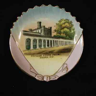 Dish, Souvenir, Corrections, Wisconsin State Prison, H H Hoard