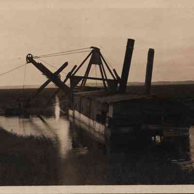 Postcard, Marsh, Dredge