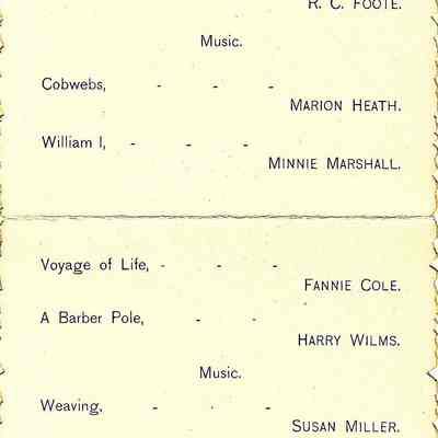 Program of Commencement - 1888.