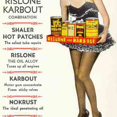 Advertisement Blotter, Shaler, Rislone & Karb Out Ad