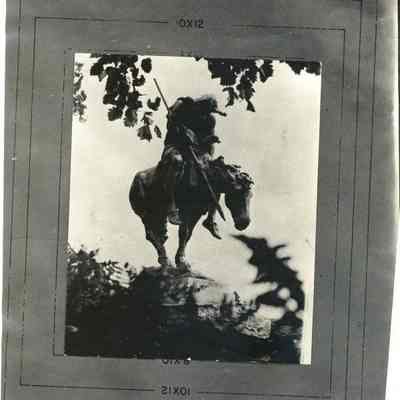 Black and White photo of End of the Trail