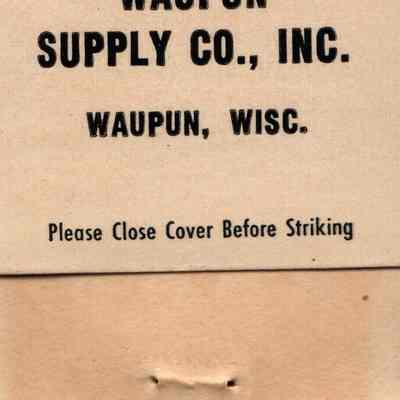Matchbook, Waupun Supply Company, Inc.