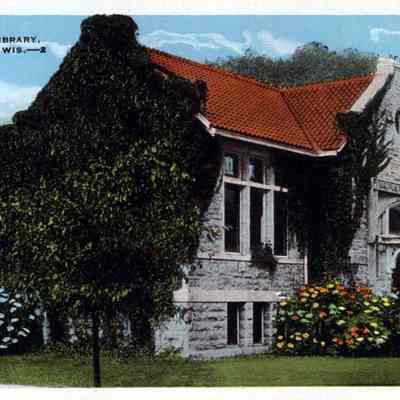 Postcard, Carnegie Library, Museum, Wis-2, #15802