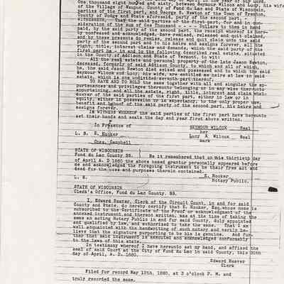 Quit Claim Deed: Wilcox & Geor