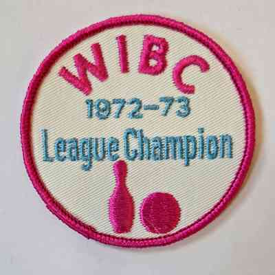 Patch, Bowling, WIBC, 1972-73, League Champion, Tulip Lanes, Liz Nitschke