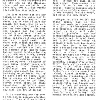 Page from Gold Rush Journal-Hillyer