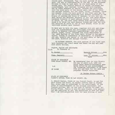 Quit Claim Deed: Wilcox & Geor