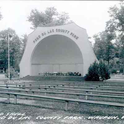Postcard, Parks, Fond du Lac County Park - Band Shell, #473-F