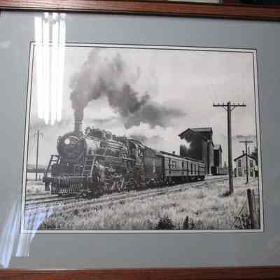 Charcoal Sketch of train