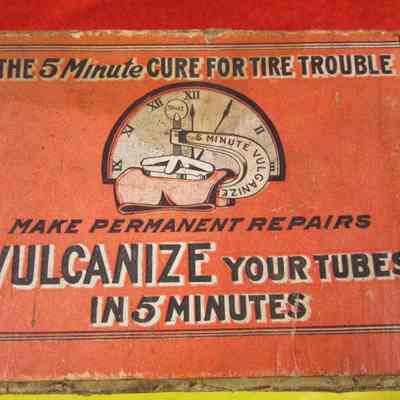 Box for Shaler 5 minute vulcanizer.