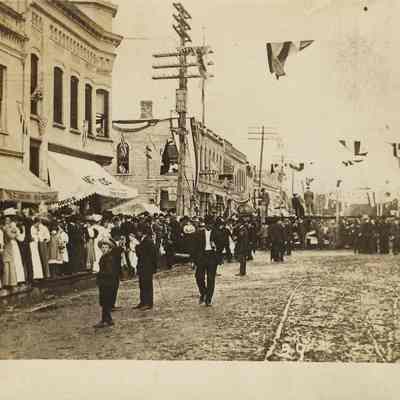 Postcard, Parade, Homecoming, July 1908