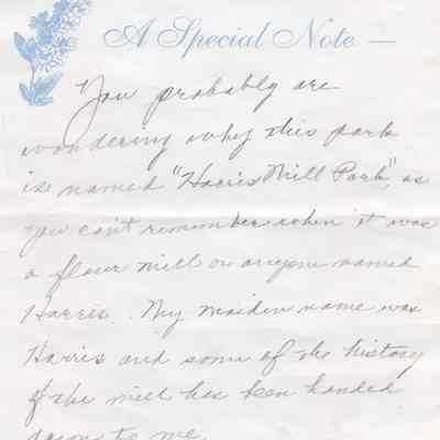 A Special Note