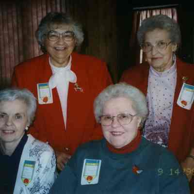 Photograph, Edna Campnell, Joan Vande Zande, Bernice Seaman, Vi Frederickson