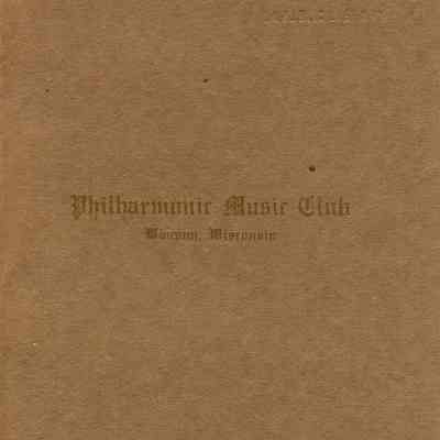 Philharmonic, Music Club,1910-1911, Third Year