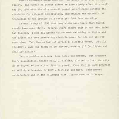 Histories, History of Waupun