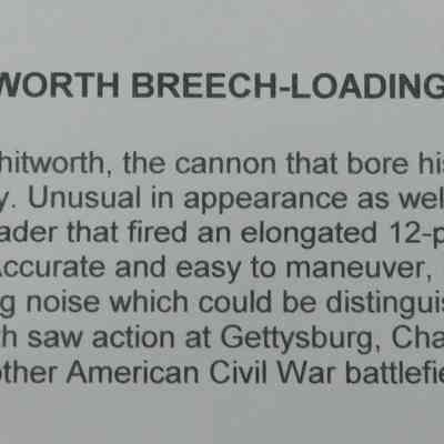 12 pdr. Breech-loading Whitworth cannon: Origformat: Other