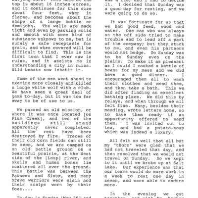 Page from Gold Rush Journal-Hillyer