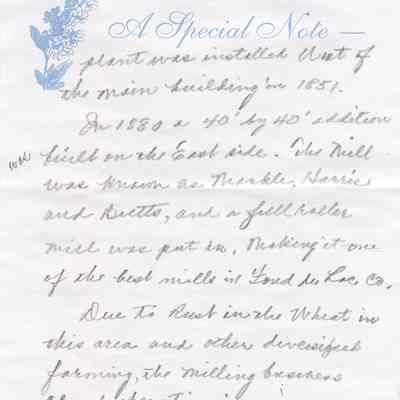 A Special Note
