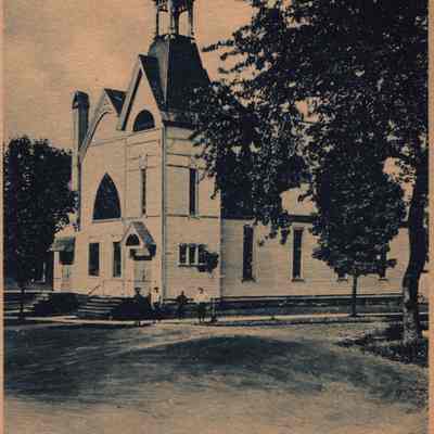 Postcard, Church, Reformed Church, 1888, E. B. Patton