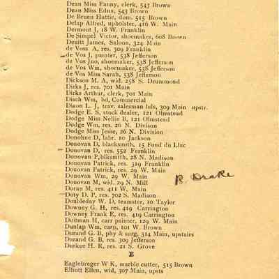 Waupun Directory 1898