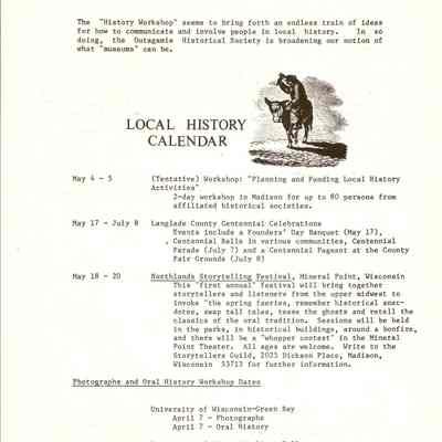 Local History Calendar