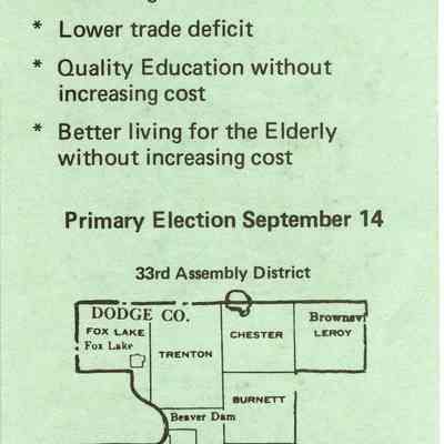 George Bauman running for Assembly.