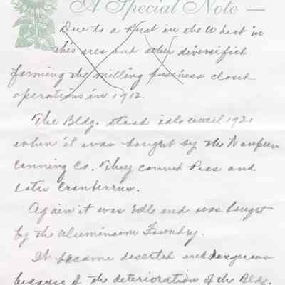 A Special Note