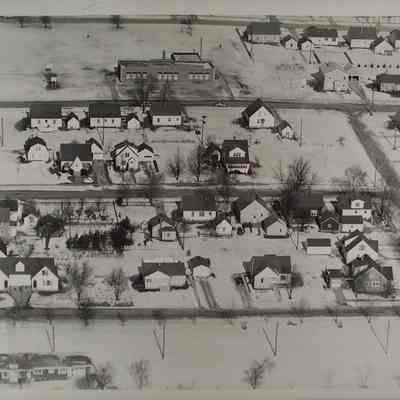 Waupun 1950's aerial photos.