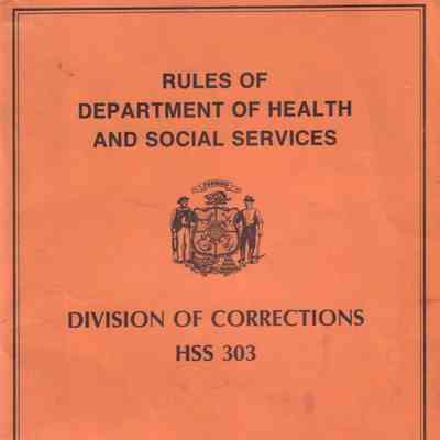 Rules, Department of Corrections